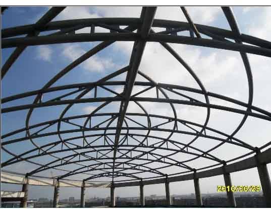 嵊州中煤朔州宾馆管桁架工程
